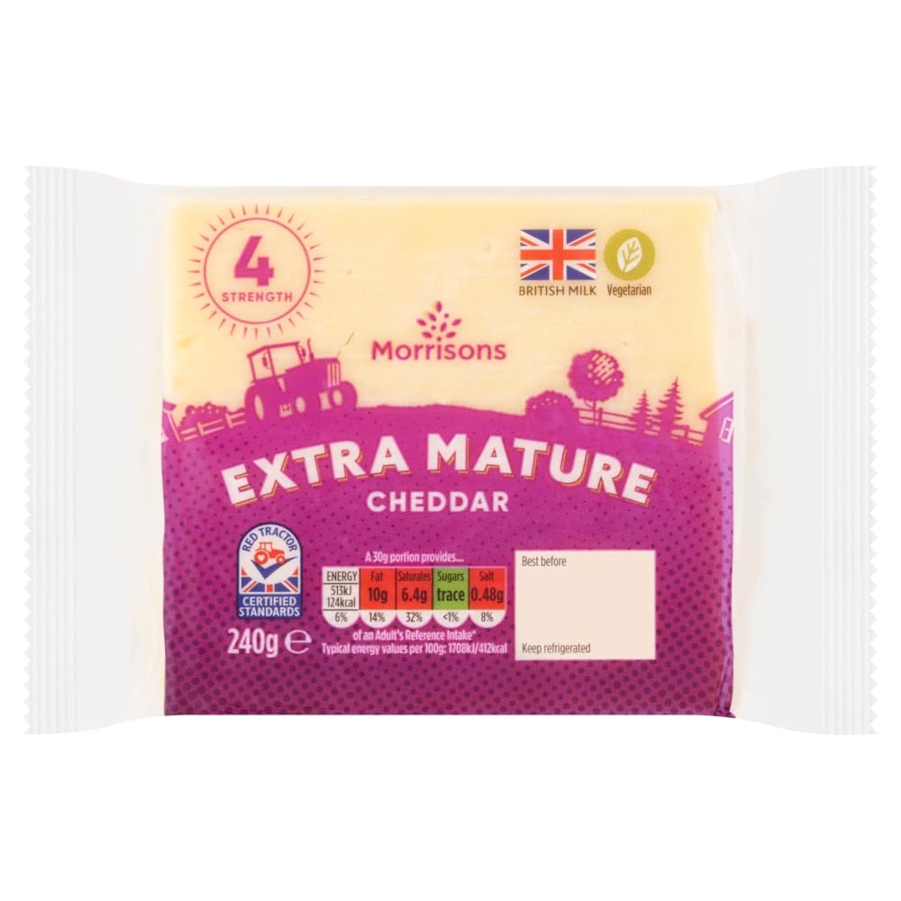 Morrisons Extra Mature Cheddar, 240g