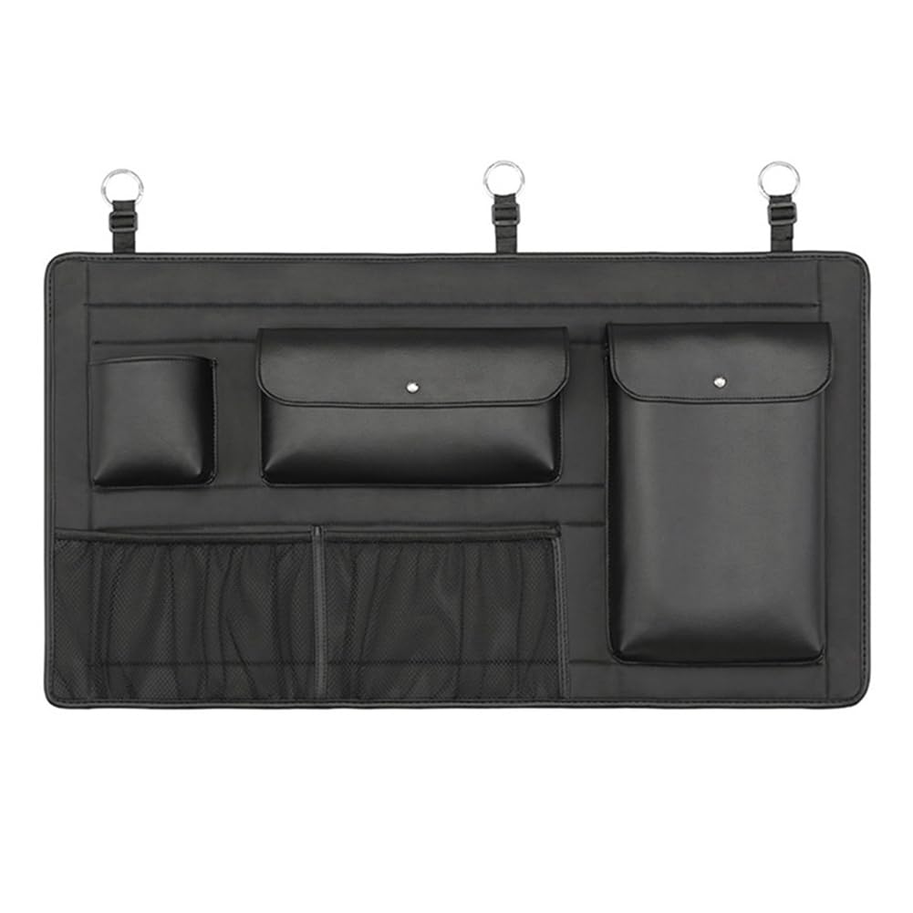 Sac de rangement de voiture suspendu en cuir pour des trajets en famille sans encombre
