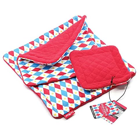 HAYPIGS 3 x Reversible Guinea Pig Cage Liner - Fleece Liners for Guinea Pigs - Guinea Pig Bedding and Pee Pads - Guinea Pig Accessories for Cage Cover