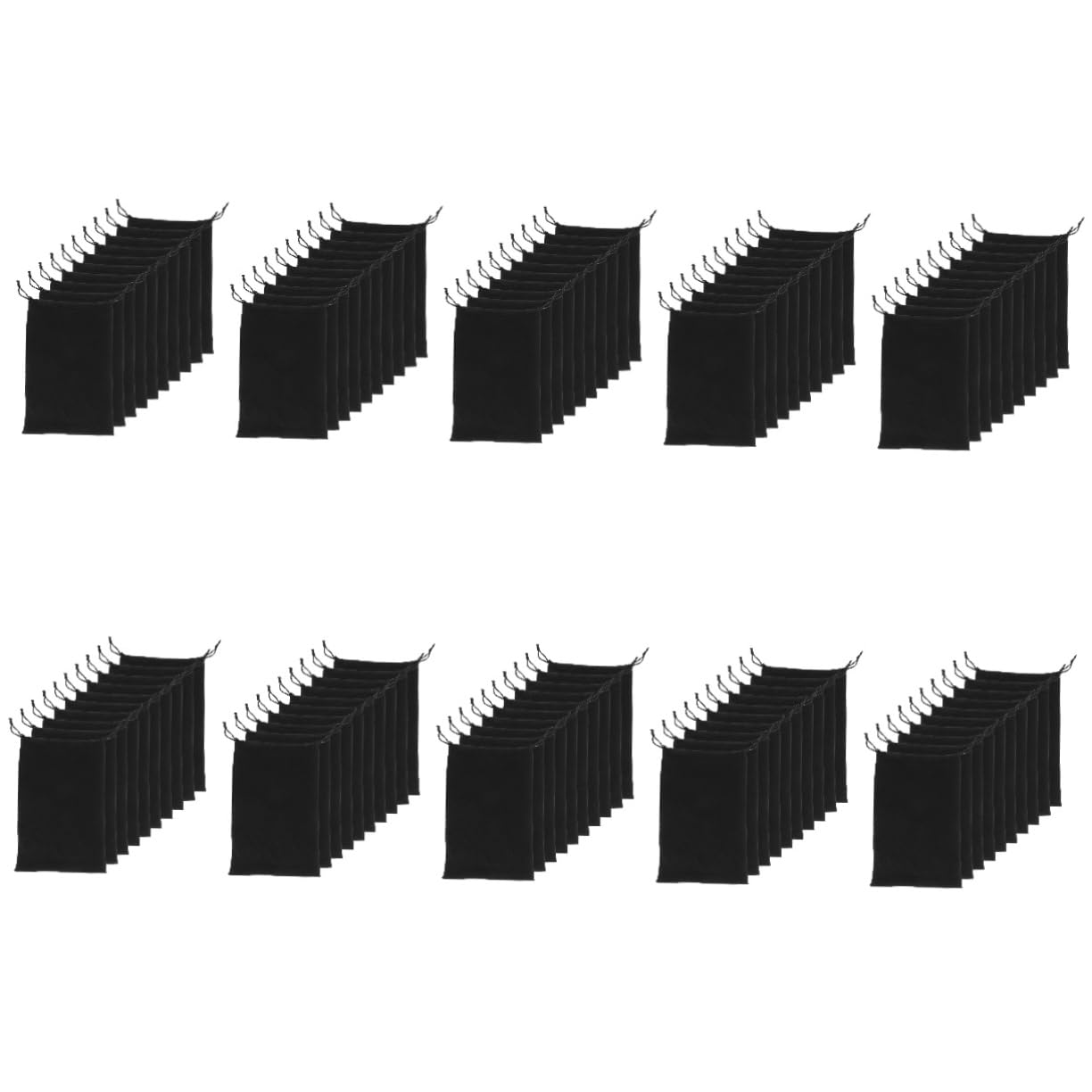 Yardwe Lot de 10 Pochettes Universelles en Microfibre pour Lunettes De Ski avec Cordon De Serrage pour Plus De Sécurité