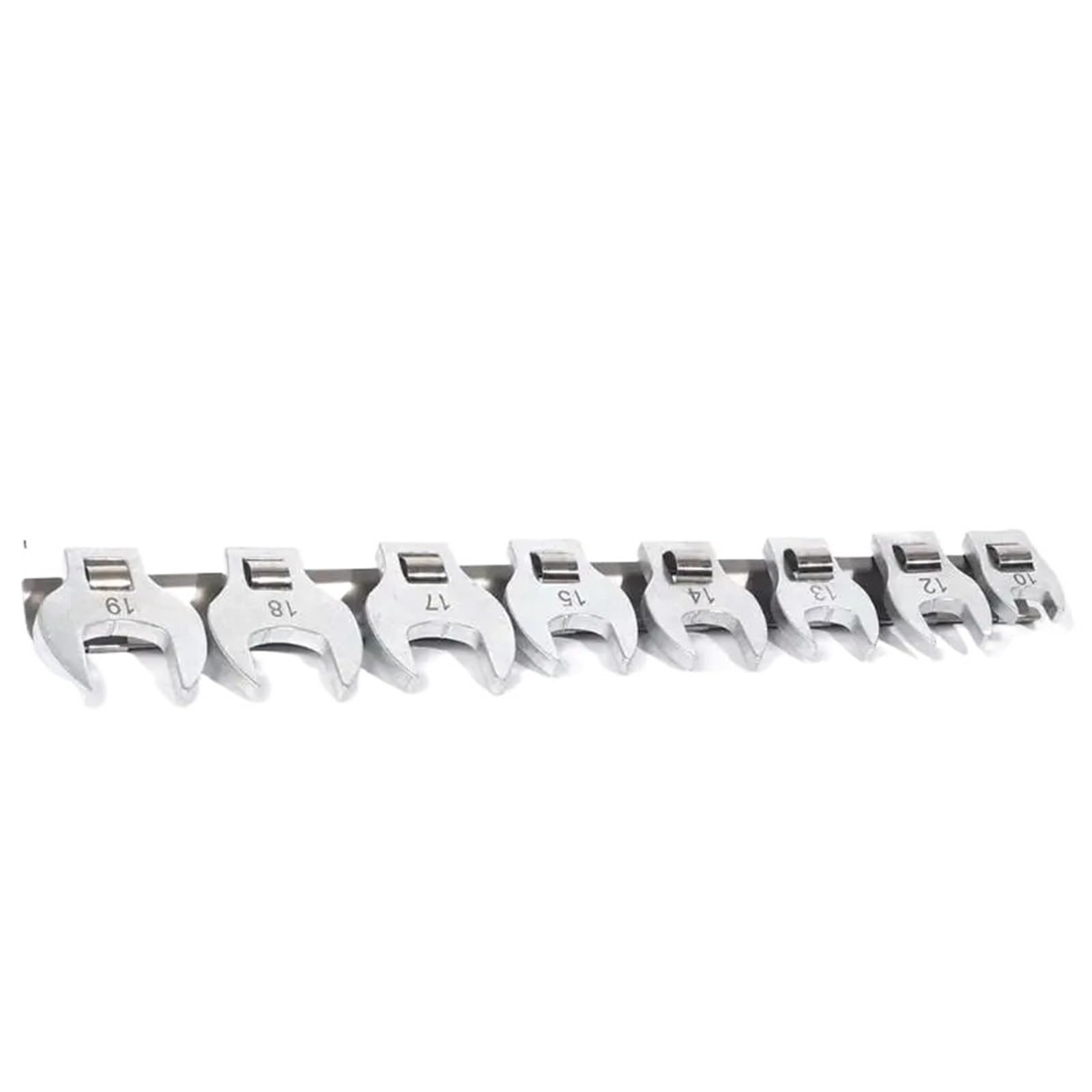 Xuczhai One Color 9/11Pcs Flare Nut Wrench Set Crowfoot With Storage Rack Horn Dual Purpose Wrenches Tool Kit For 3/8" Drive(9Pcs)