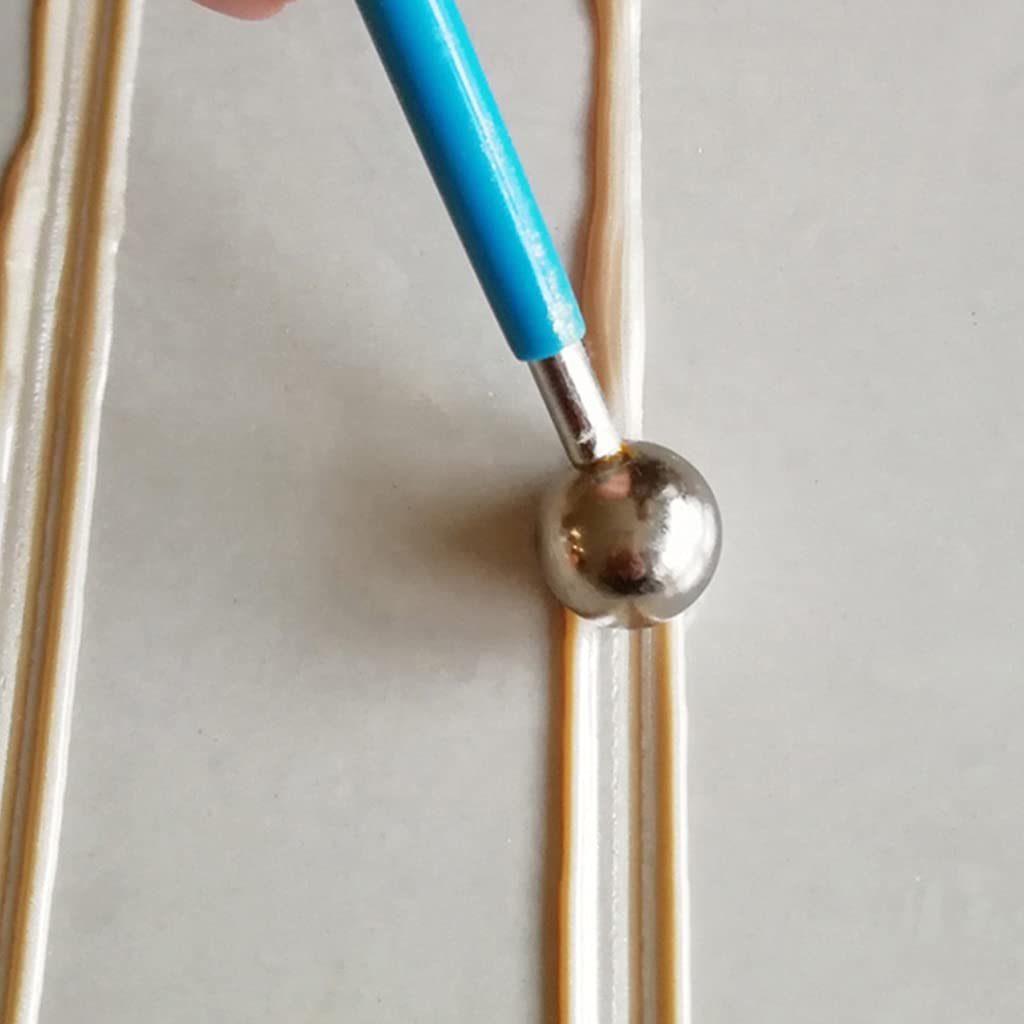 Pratico 4x strumento per calafataggio per controsoffitto in cemento, doppio acciaio pressato per piastrelle, strumento finitura per mastice, bastone per riparazione