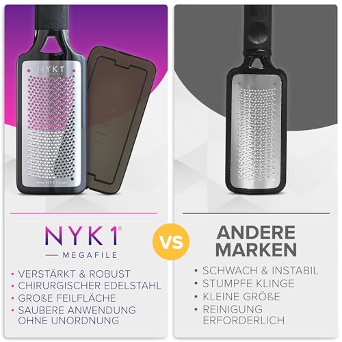 NYK1 ULTIMATIVE Hornhautfeile Hornhautentferner Für Fußpflege | Groß – Ansicht 6
