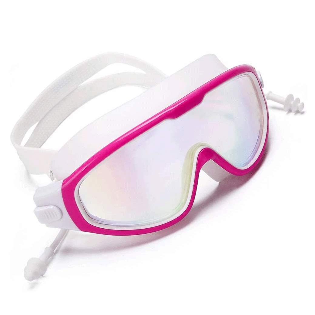 Kinder-Schwimmbrille, Weitsicht-Schwimmbrille für Kinder und frühe Teenager, Weitsicht, Antibeschlag, wasserdicht, UV-Schutz (Rot) (Rot)