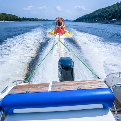 12FT Boat Tow Harness for Tubing, Water Ski Tow Rope Boat Harness with Stainless Steel Big Hooks, Boat Tow Rope for Watersports, Self Centering Tow Harness for Boat Water Sport Jet Ski Wakeboarding - image 7