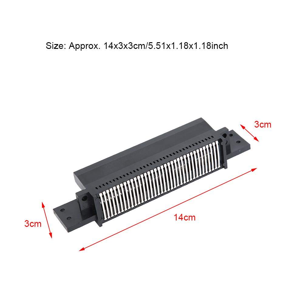 ASHATA 72 Broches Connecteur artouche de Jeu Adaptateur Slot Pièces de Rechange pour
