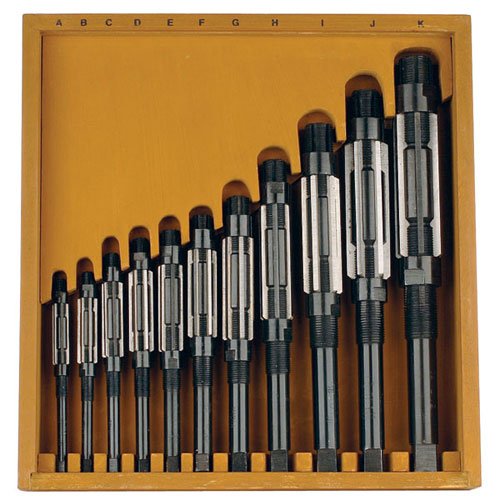 TTC B19C 15/32"-1-1/2" 11 Pc HSS Adjustable Blade Reamer Set