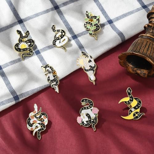 Image of Ipotkitt Bee Rectangle Biology Theme Fruit Vegetable Snake Ice Cream Brooches Insect Dessert Strawberry Lapel Pins for DIY Jewelry Craft Clothes Decor