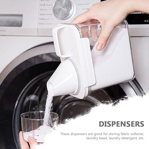 Miniatura 6 de Zerodeko Dispensador de detergente para ropa, dispensador de jabón para lavandería, botella vacía de detergente para ropa de 1.1 L, jarras de