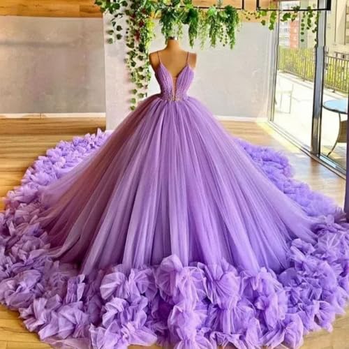 Puffy Tulle Girl's Beaded Quinceanera Dresses Sweet 16 Birthay Party Prom Pageant Ball Gown for Teens2