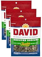 David's Sunflower Seeds, Reduced Salt, 5.25 oz, Packaging may vary (Pack of 3)