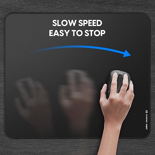 Image of Pulsar Gaming Gears Esports Gaming Mouse Pad XL Size ParaBrake V2 Medium Friction Soft Anti-Slip 19.3 x 16.5 inches (49 x 42 cm) Domestic Authentic (XL, Black)