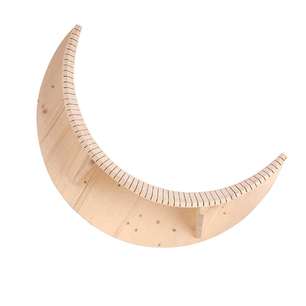 Plate-forme de saut pour chat en bois massif à fixer au mur design épuré