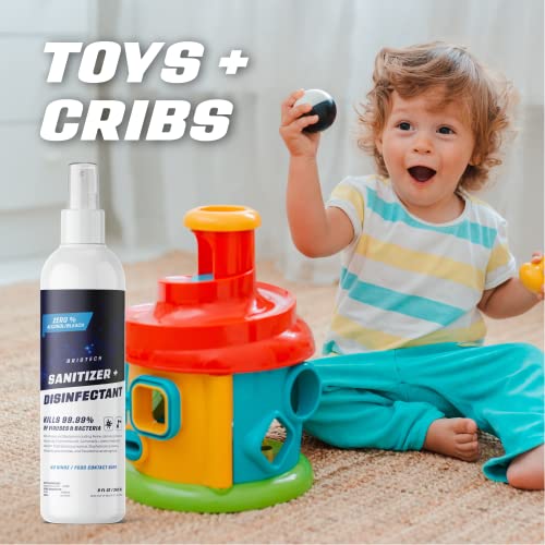 Briotech Sanitizer + Disinfectant, Kills 99.99% Of Viruses & Bacteria, Hocl Hypochlorous Spray, 0% Bleach, 0% Alcohol, Food Contact Safe, Eliminate Non-Living Allergens & Remove Pet Odor #TOP5
