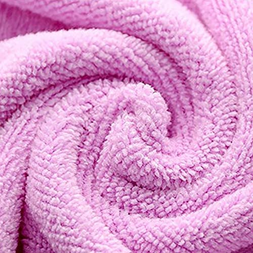Serviette en coton rose de qualité supérieure pour le bain 4 pièces - 5