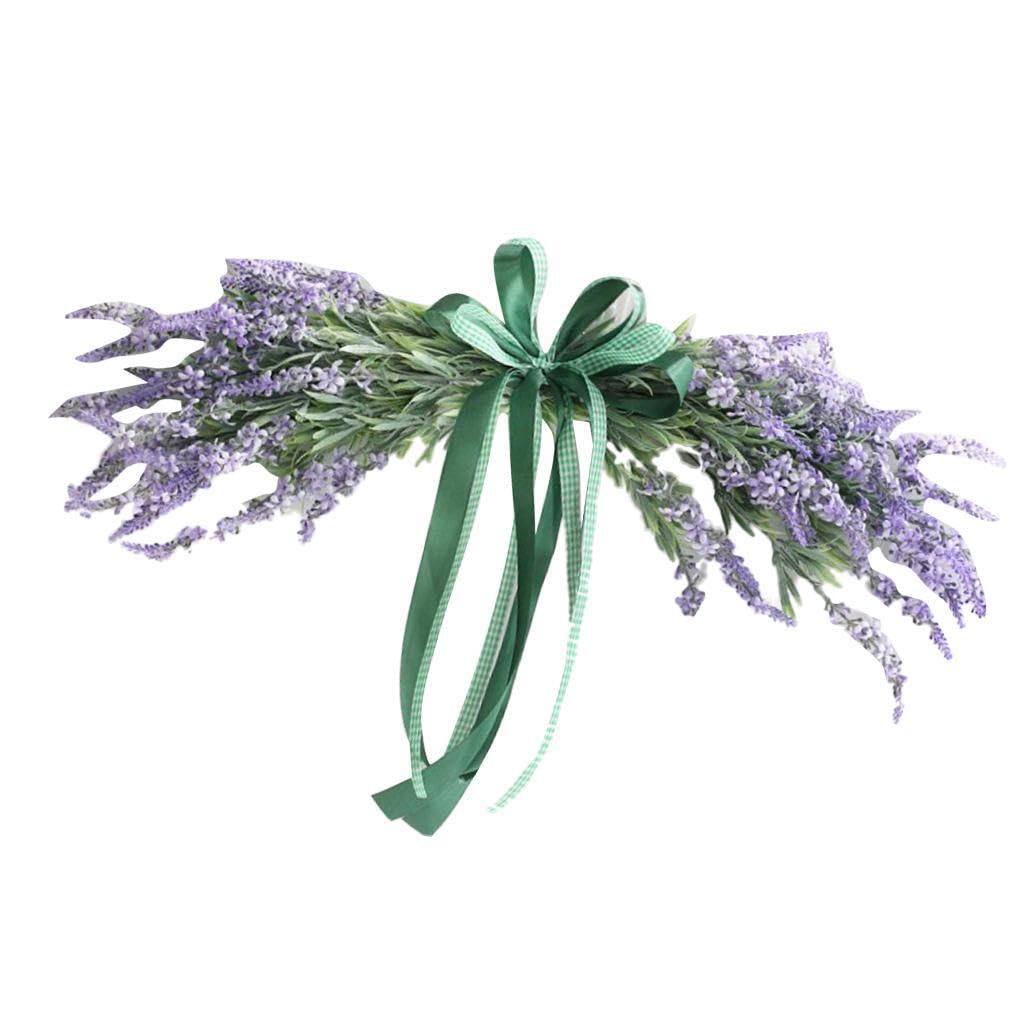 TWISAXC Charming Lifelike Wreath Garland With Artificial Flowers Door Decorations All Festive Gatherings Lifelike Flower Swag With Beautiful And Fresh Color Front Door Lintel
