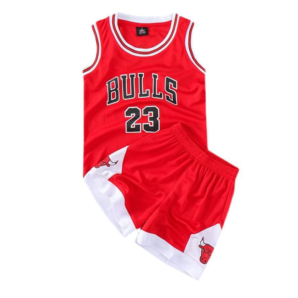 Conjunto de baloncesto infantil 2 prendas camiseta sin mangas pantalón corto uniforme niño niña