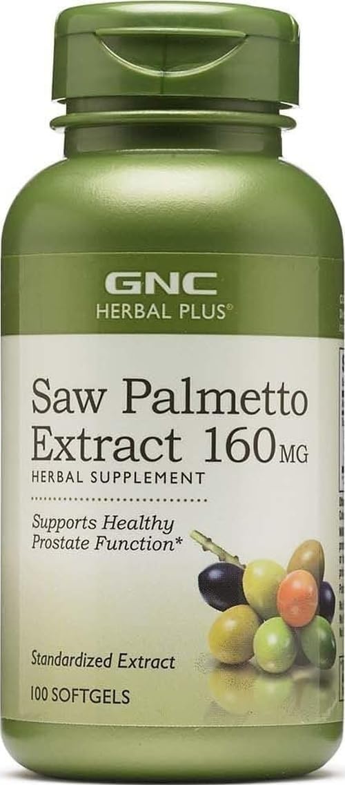 GNC Suplemento fitoterápico de saw palmetto 160 mg, 100 cápsulas