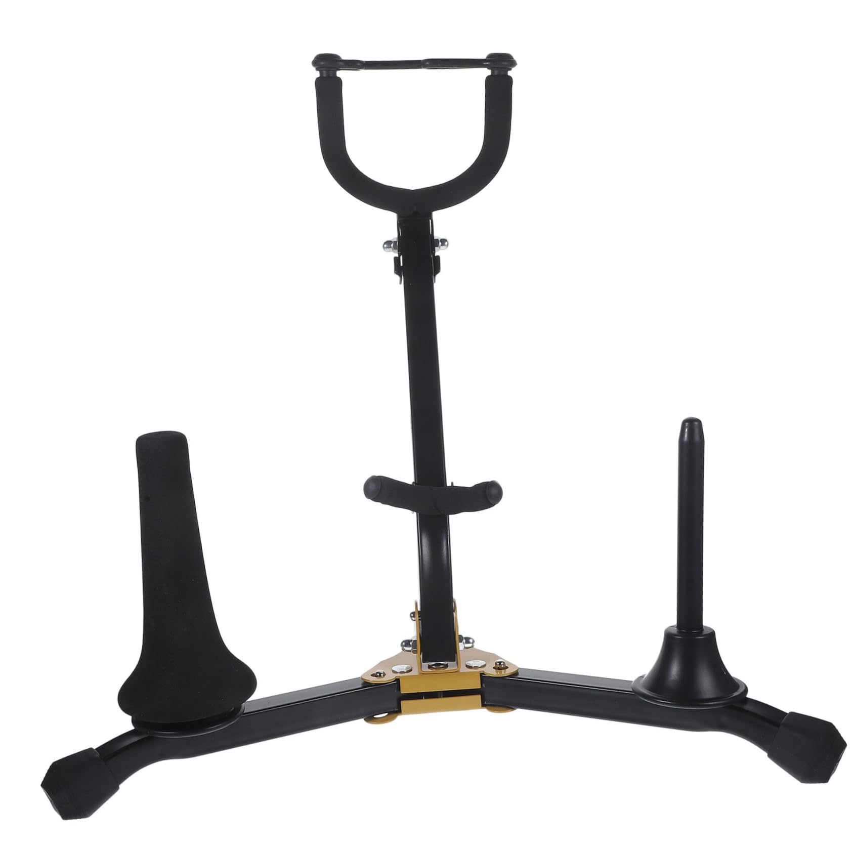 HONITANO Foldable Saxophone Rack Alto Tenor Saxophone Holder Stand Portable Clarinet Flute Support Lightweight Durable Design for Musicians Multipurpose Music Stand