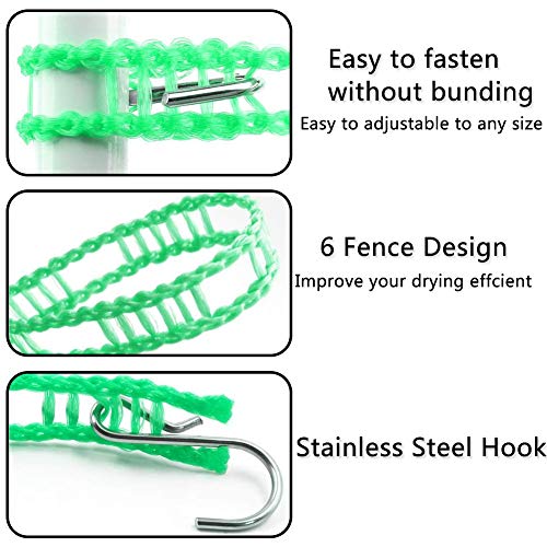 BESLIME Stendibiancheria Portatile a 4 Pezzi