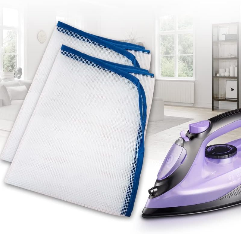 Paño protector de planchado de malla para presionar y protección para ahorrar quemaduras, almohadilla de alta temperatura, antideslizante,