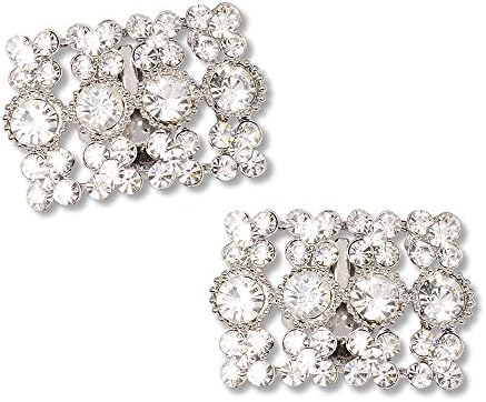 Bridal Rhinestone Shoe Clips Wedding Crystal Eva