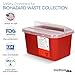 Oakridge Products Large Sharps Container for Home Use and Professional 1 Gallon (3-Pack), Biohazard Needle and Syringe Disposal, Pop Up Lid, CDC Certified