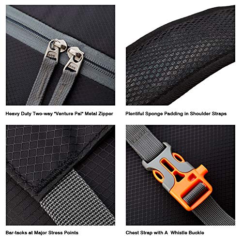 Venture Pal 40L Lightweight Packable Travel Hiking Backpack Daypack - Image 7