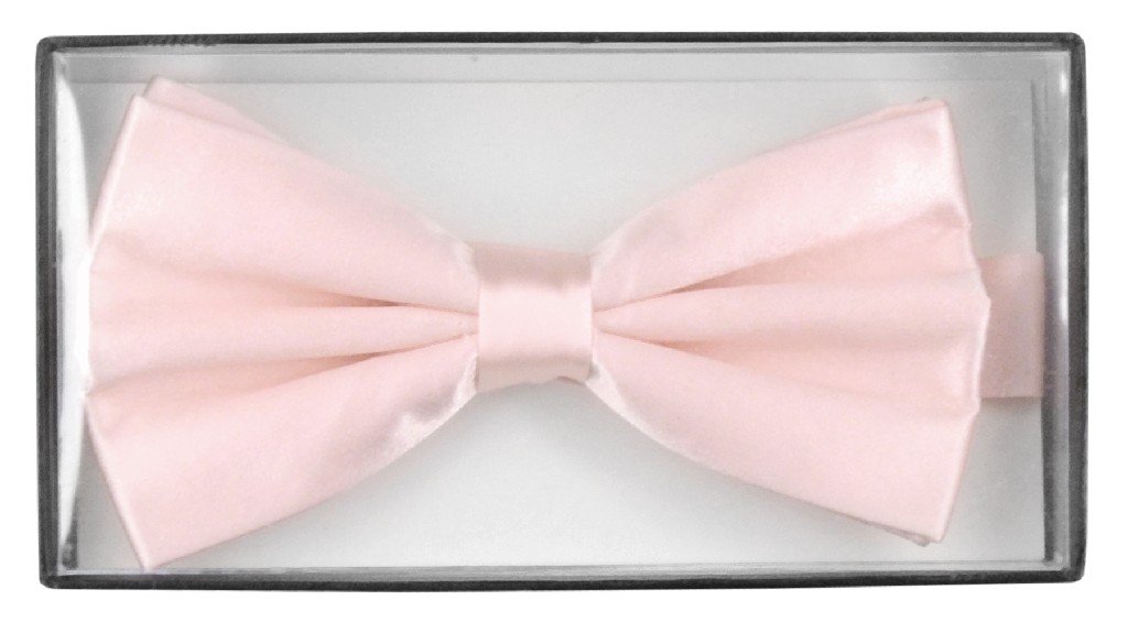 Men's White Pre-tied Clip On Bow Tie - Formal Wedding Tuxedo