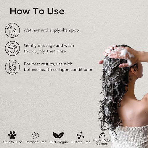 Image of Botanic Hearth Biotin Shampoo | Infused With Korean Ginseng & Turmeric For Stronger, Thicker | Looking Hair | Sulfate & Paraben Free | 16 Fl. Oz