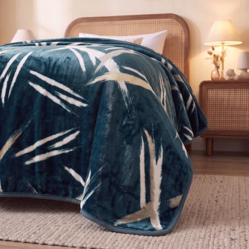 Image of BSB HOME Single Bed Mink Blanket, Velvet Like Soft Plush Fleece Blanket, Warm Lightweight AC Blanket for Winter, Ultra Soft Cozy Bed Blanket for Home & Travel,56 x 80 Inches(142 x 203 cm) - Ocean Blue