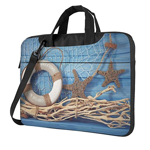 Sac ordinateur 15,6 pouces squelette et étoile de mer pour le quotidien