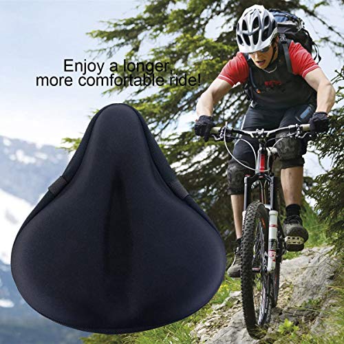image for iGoods Gel Bike Seat Cushion Cover for Men and Women, UPDATED Soft Wid