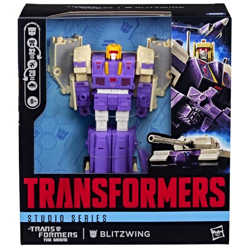 Transformers Studio Series The The Movie Blitzwing, Collectible 3-in-1 Converting 7-inch Leader Class Action Figure, 8+ by Transformers - Used condition - Image 2