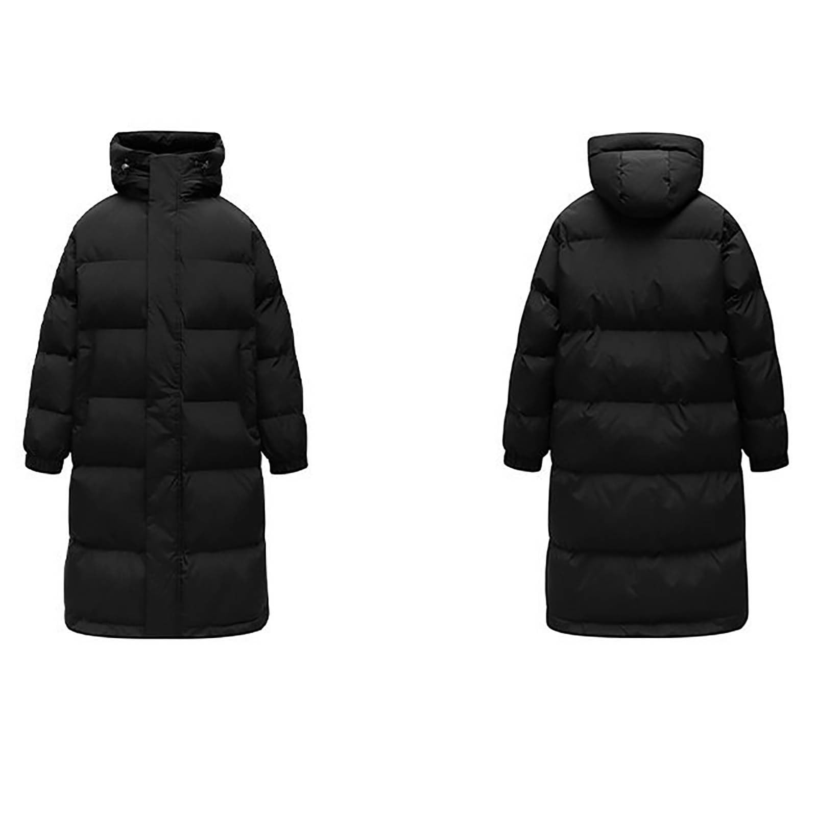 Giubbino Uomo Invernale, Giubbotto Piumino Uomo con Zip Taglie Forti Invernale Giacca con Cappuccio Jacket Antivento Casual Piumino Sportivo Giubbino Giubbotto Calda Parka Giacca Softshell Uomo