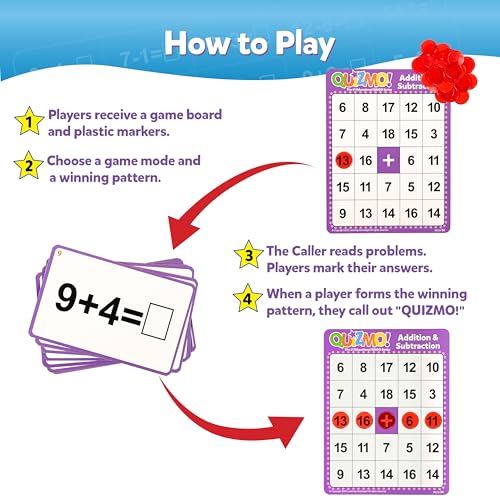 Juego de mesa QUIZMO Addition & Subtraction miniatura 3