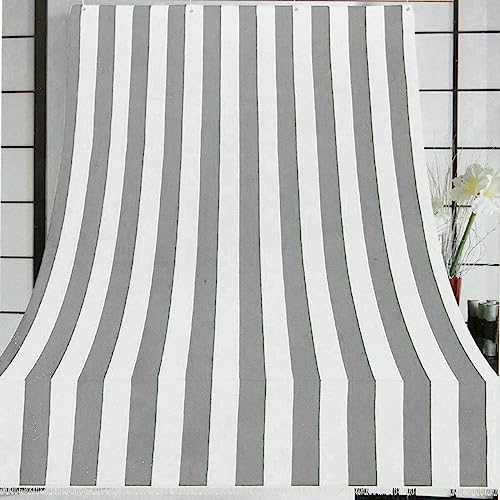 Russo Tessuti *Telo Tenda da Sole FASCIATA Pannello Parasole Gazebo Varie Misure-Grigio-150x290 cm