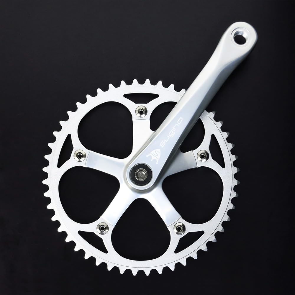 Sugino RD-4クランクセット PCD130 BB・チェーンリングボルト付 Amazon | スギノエンジニアリング 自転車 RD4 TRACK チェーンホイール