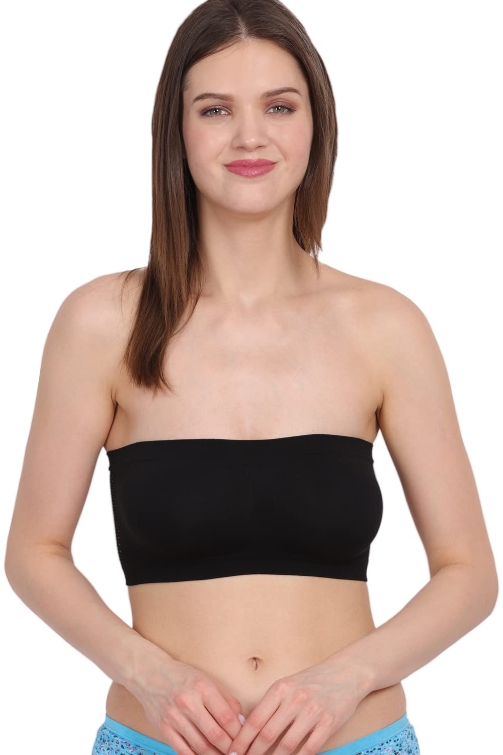 Amour SecretWomen's Non Padded Tube/Bandeau Bra Free Size TB022 Fit to Size (30-36)