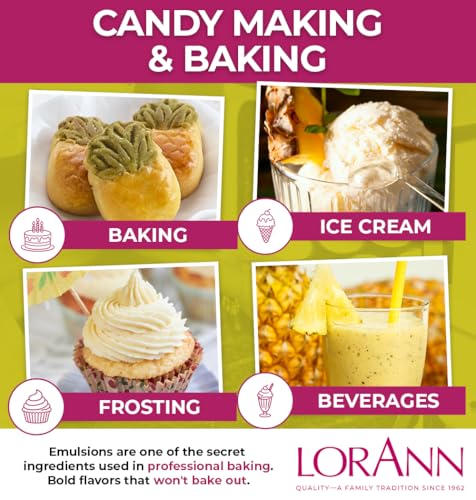 Image of LorAnn Oils Pineapple Emulsion & Flavoring For Baking