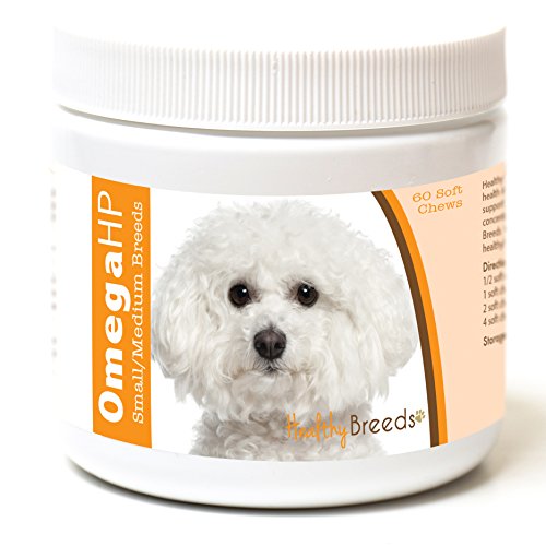 Healthy Breeds Bichon Frise Omega HP Fatty Acid Skin and Coat Support Soft Chews 60 Count