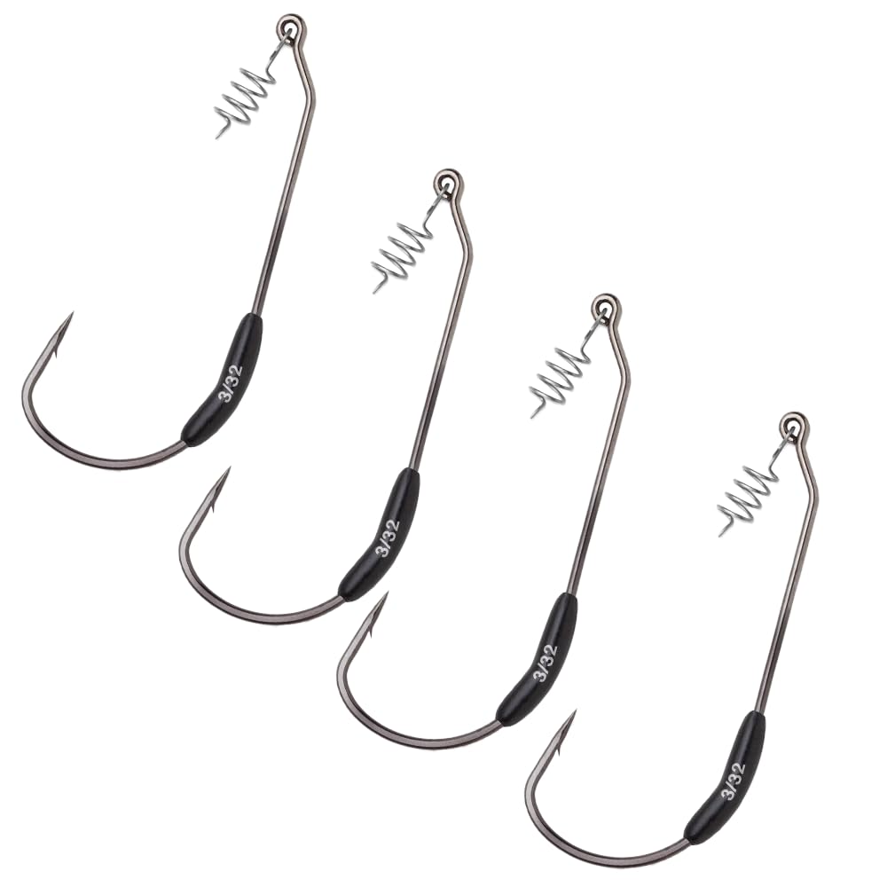 VMC Drop Dead Weighted Hook 3/32 Black Nickel 5/0, One Size : Sports & Outdoors
