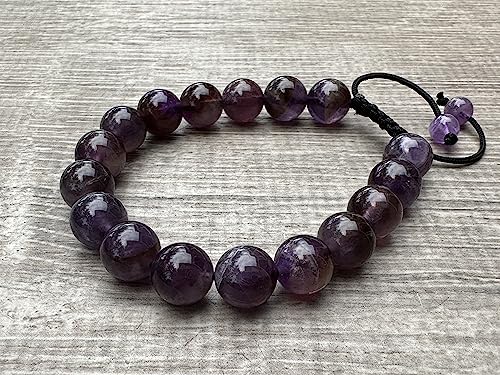 Pulsera ajustable de cuentas de cristal genuino 10mm miniatura 6