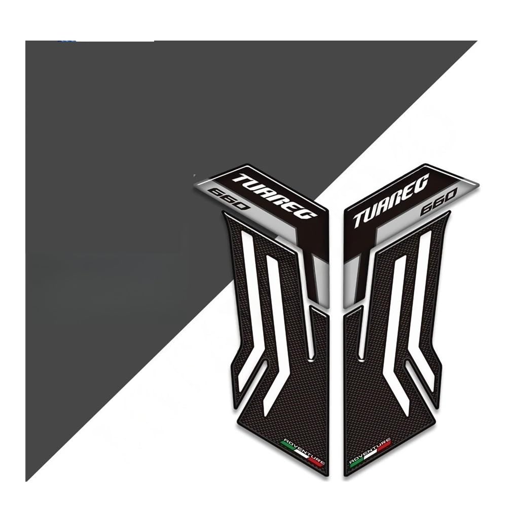 Moto Autocollants Protection réservoir Protections De Réservoir Moto Kit Protection pour Carburant Et Huile Autocollants pour Genoux Accessoires Remplacement pour Tuareg 660