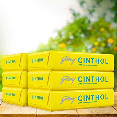 Image of Cinthol Lime Bath Soap - 100g (Pack of 6) | Lemony Deo Fragrance | Grade 1 Soap | For All Skin Types