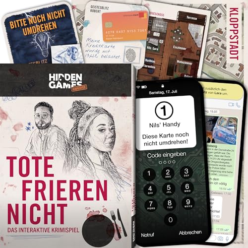 Hidden Games - Tote frieren Nicht - Krimidinner ohne Verkleiden -...