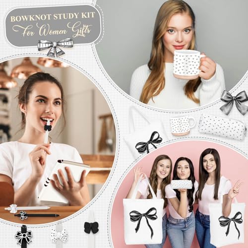 Reallnaive 25 Pcs Coquette Black Bow Gift Set for Women Girl - Image 5