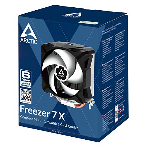 Image of ARCTIC Freezer 7 X - Dispositivo di raffreddamento CPU Multi-Compatibile Compatto, Ventola PWM 100 mm, Compatibile con Intel e AMD, 300-2000 RPM (controllato da PWM), Pasta termica MX-2 Pre-applicata