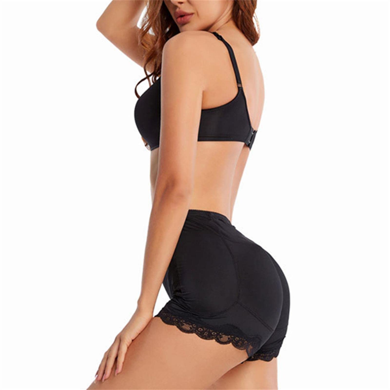 Culotte Gainante Femmes Shape sans Couture Faux Cul Respirant Dentelle Poussante Puste Les Fesses Shapewear