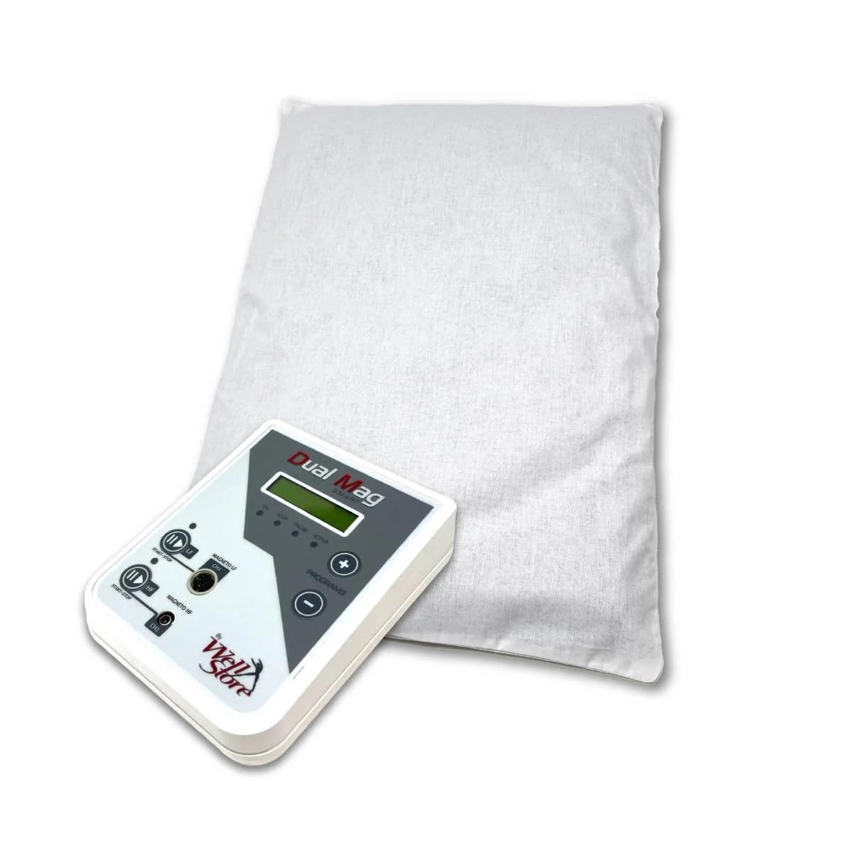 Dual Mag Smart + Cuscino BF 30 x 40 Magnetoterapia CEMP Alta e Bassa Frequenza, 92 Programmi, 2 Canali Indipendenti, Dispositivo Medico Portatile